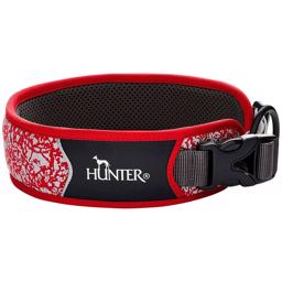 Hunter Reflect Divo Reflekterende Hunde Halsbånd i Rød